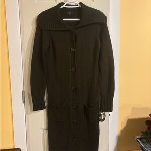 Reitmans Dark Brown Cardigan with Shawl Collar